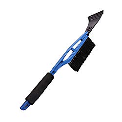 Multifunction Snow Brush for Car, 21’’ Extendable Car Snowbrush Ice Scraper Snow Removal Tool with Comfortable EVA Foam Grip By Rely2016 (Blue)