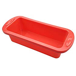 Bread Loaf Pan, 8.9″ x 3.7″ SILIVO Silicone Cake Pan Non-Stick Baking Mould Perfect for Cake Microwave Dishwasher Safe