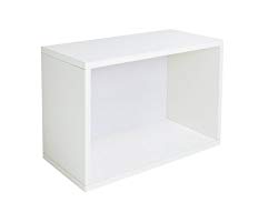 Way Basics Eco Stackable Shelf and Shoe Rack, White (made from sustainable non-toxic zBoard paperboard)