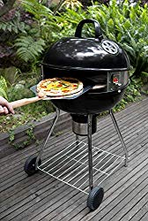 PizzaQue PC7001 Deluxe Kettle Grill Pizza Kit, 18″/22.5″, Silver