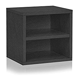 Way Basics Eco Stackable Connect Storage Cube with Shelf Cubby Organizer (world’s easiest tool-free assembly and made from sustainable non-toxic zBoard paperboard)