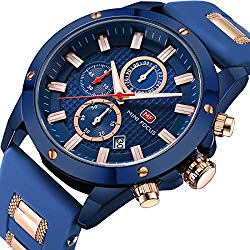 Men Business Watches Chronograph, Mini Focus Fashion Waterproof Quartz Wrist Watch for Family Gift