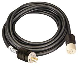 Reliance Controls Corporation PC2020 20-Amp, 20-Foot Generator Power Cord for Generators Up to 5,000 Running Watts