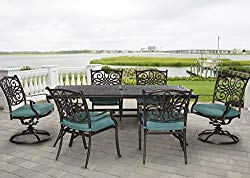 Hanover TRADDN7PCSW-BLU 7 Piece Traditions Outdoor Dining Set