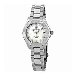 Tag Heuer Aquaracer White Mother of Pearl Diamond Dial Ladies Watch WBD1314.BA0740