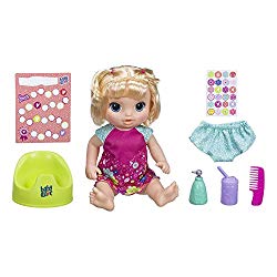 Baby Alive Potty Dance Baby: Talking Baby Doll with Blonde Hair, Potty, Rewards Chart, Undies and More, Doll That “Pees” on Her Potty, for Girls and Boys 3 Years Old And Up