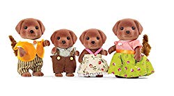 Calico Critters CC1454 Chocolate Labrador Family Doll Set