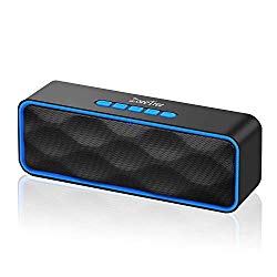 [Genuine] ZoeeTree S1 Wireless Bluetooth Speaker, Outdoor Portable Stereo Speaker with HD Audio and Enhanced Bass, Built-In Dual Driver Speakerphone, Bluetooth 4.2+EDR, Handsfree Calling, TF Card Slot