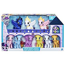 My Little Pony Friendship is Magic Toys Ultimate Equestria Collection – 10 Figure Set Including Mane 6, Princesses, and Spike the Dragon – Kids Ages 3 and Up