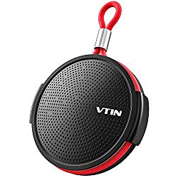 Vtin Portable Shower Speaker with 8W Big Sound, 10H Playtime, Bluetooth 4.2 & Suction Cup; Support TF Card, Waterproof Shower Speaker for Home, Pool, Beach, Boating, Hiking [Updated Version]