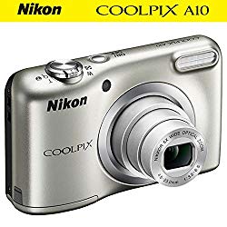 Nikon COOLPIX A10 16.1MP 5x Zoom NIKKOR Glass Lens Digital Camera (26518B) Silver – (Certified Refurbished)