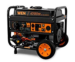 WEN DF475T 4750-Watt 120V/240V Dual Fuel Portable Generator with Wheel Kit and Electric Start – CARB Compliant