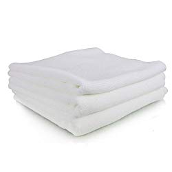 Chemical Guys MIC_801_03 Monster Edgeless Microfiber Towel, White (16 in. x 16 in.) (Pack of 3)