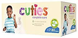 Cuties Complete Care Baby Diapers, Size 7, 80 Count