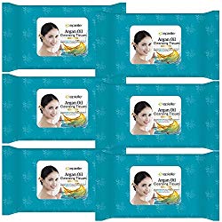 Kareway Epielle Argan Oil Makeup Remover Cleaning Towelettes, 30 Counts (Pack of 6)