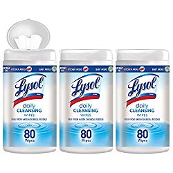 Lysol Daily Cleansing Wipes, 240ct (3x80ct)