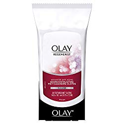 Makeup Remover by Olay Regenerist Micro-Exfoliating Wet Cleansing Cloths, 30 Count Packaging may Vary
