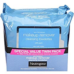 Neutrogena Makeup Removing Wipes, 25 Count, Twin Pack