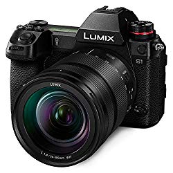 Panasonic LUMIX S1 Full Frame Mirrorless Camera with 24.2MP MOS High Resolution Sensor, 24-105mm F4 L-Mount S Series Lens, 4K HDR Video and 3.2” LCD – DC-S1MK
