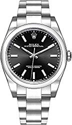 Men’s Rolex Oyster Perpetual 39 Black Dial Luxury Watch (Ref. 114300)