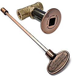 Midwest Hearth Gas Fire Pit Key Valve Kit – 1/2″ NPT – Antique Copper