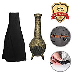 24″ Dia x 47″ H Patio Chiminea Cover Water Resistant Garden Outdoor Heater Cover