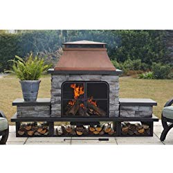 Connan Steel Wood Outdoor Fireplace