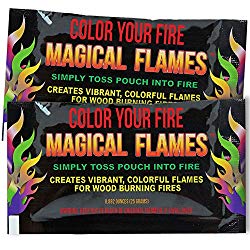 Magical Flames 25-pack: TWICE THE COLOR, half the price! Creates Vibrant, Rainbow Colored Flames