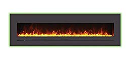 Sierra Flame Electric Fireplace with Surround (WM-FML-72-7823-STL), 72-Inch