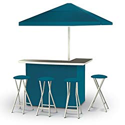 Best of Times Deluxe Package Patio Bar & Tailgating Center, Sea Blue