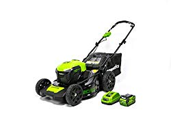 GreenWorks MO40L410 G-MAX 40V 20-Inch Cordless 3-in-1 Lawn Mower with Smart Cut Technology, (1) 4Ah Battery and Charger included
