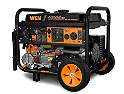 WEN DF1100T 11,000-Watt 120V/240V Dual Fuel Portable Generator with Wheel Kit and Electric Start – CARB Compliant