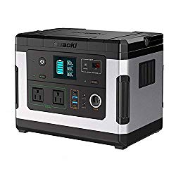 SUAOKI Solar Generators, G500 Portable Power Station 500Wh Camping Generator Lithium Battery Pack Power Supply with 110V/300W (600W Peak) Pure Sine Wave AC Inverter for CPAP Emergency Outdoor