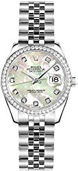 Rolex Lady-Datejust 26 Mother of Pearl Dial Diamond Women’s Watch 179384
