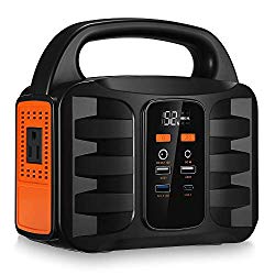 Generator Portable Power Station,NusGear 155Wh 42000mAh Camping Solar Generators Lithium Power Supply with 110V AC Outlet, 2 DC Ports, USB QC3.0, LED Flashlights for CPAP Home Camping Emergency Backup