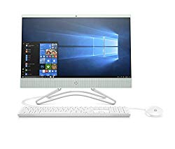 HP 22-c0073w 21.5in All in One PC – Intel Celeron G4900T, 4GB, 1TB, DVDRW, Webcam, Windows 10, Serenity Mint (Renewed)