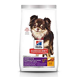 Hill’s Science Diet Dry Dog Food, Adult, Small & Mini, Sensitive Stomach & Skin, Chicken Recipe, 15 LB Bag