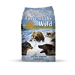 Taste of the Wild Pacific Stream Grain Free Protein Real Meat Recipe Natural Dry Dog Food with Real Smoked Salmon 28lb