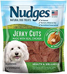 Nudges Health and Wellness Chicken Jerky Dog Treats, 36 oz