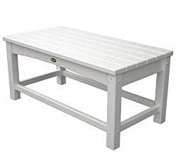 Trex Outdoor Furniture Rockport Club Coffee Table, Classic White