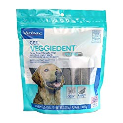 Virbac C.E.T. VeggieDent Tartar Control Chews For Dogs, All Sizes