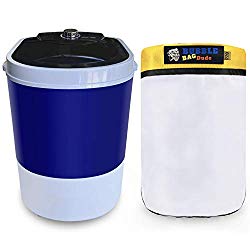 BUBBLEBAGDUDE Bubble Bags Machine 5 Gallon Mini Washer Herbal Ice Essence Extraction Washing Machine with 5 Gallon 220 Micron Zipper Bag – 110 Volts – Eliminate 90% of Work & Save Time