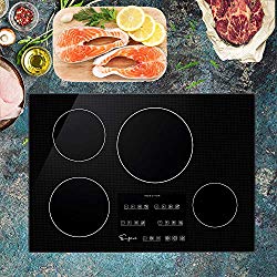 Empava 30″ Induction Cooktop Electric Stove Black Vitro Ceramic Smooth Surface Glass EMPV-IDC30