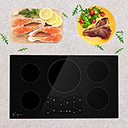 Empava 36″ Induction Cooktop Electric Stove W/ Black Vitro Ceramic Smooth Surface Glass EMPV-IDC36