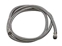 Fluidmaster 12IM72 Ice Maker Connector, Braided Stainless Steel – 1/4 Compression Thread x 1/4 Compression Thread, 6 Ft. (72-Inch) Length