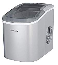 Frigidaire EFIC206-SILVER Ice Maker, 26 lb per day, See Through Lid, Silver