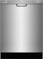 Frigidaire FGCD2444SA 24″ Built-In Dishwasher with 14 Place Settings 34 Minute Quick Clean OrbitClean Spray Arm DishSense Technology and Effortless Dry in Stainless Steel with Matching