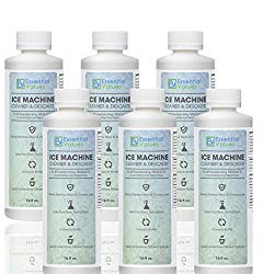 Ice Machine Cleaner 16 fl oz(6 Pack/CASE), Nickel Safe Descaler | Scale Remover, Universal Application for Whirlpool 4396808, Manitowac, Ice-O-Matic, Scotsman, Follett Ice Makers by Essential Values