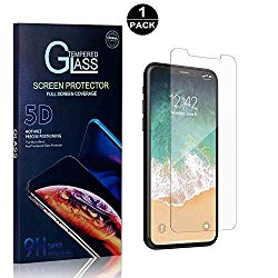 iPhone X/iPhone Xs Screen Protector, Bear Village Tempered Glass Screen Protector, HD Screen Protector Glass for iPhone X/iPhone Xs – 1 Pack