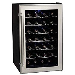 Koldfront TWR282S 28 Bottle Ultra Capacity Thermoelectric Wine Cooler – Platinum